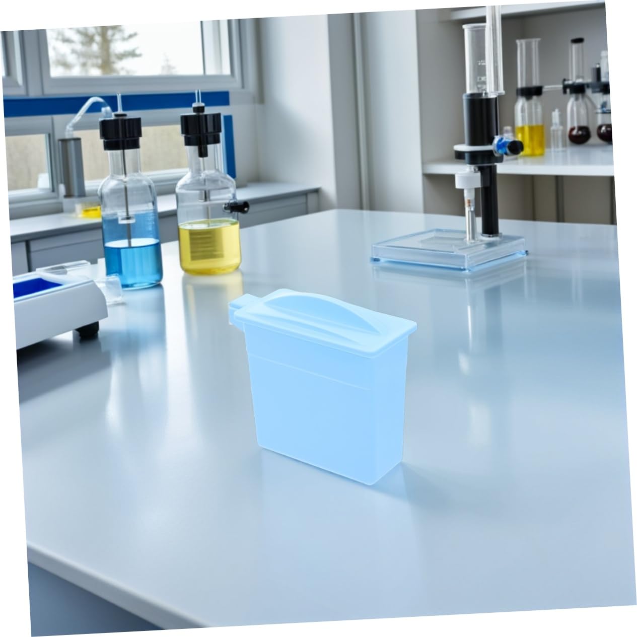 Slide Staining Rack Rack Container Staining Jar for Microscope Slides Lab Holder Drying Stand for Lab Experiments