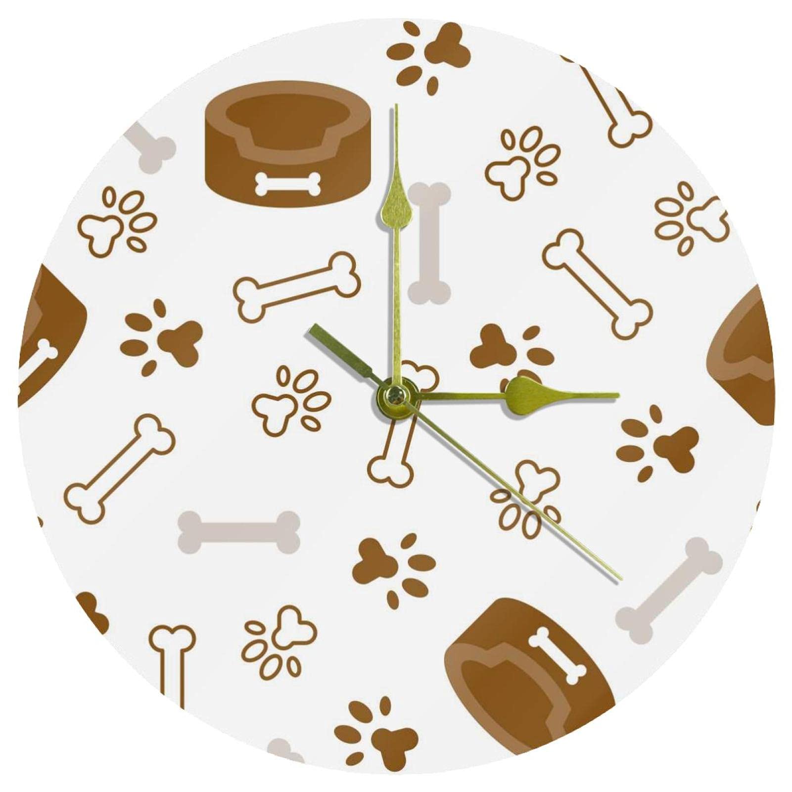 Horloge murale fonctionnement à piles motif animaux, cadeau idéal pour l'école