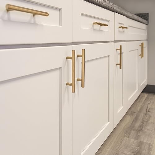 Vista 37 de Design House 189647 - Tiradores sólidos para gabinete, paquete de 10, tiradores de cajón de centro a centro, manijas de cocina modernas, acero Acero