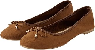 Accessorize Sophia Bow Ballerina Ballerine Donna Scarpe Color Oro