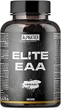 Alphatier EAA Kapseln - 360 Mega Caps 750mg - hochdosiert vegan - 8 essentielle Aminosäuren - EAAs Eiweißkapseln ohne Zusätze - Amino Supplement