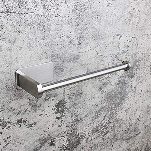Dowoa Küchenrollenhalter, Edelstahl Papierhandtuchhalter Ohne Bohren Toilettenpapierspender Wand Küchenrollen Halter für Badezimmer, 25cm Cover