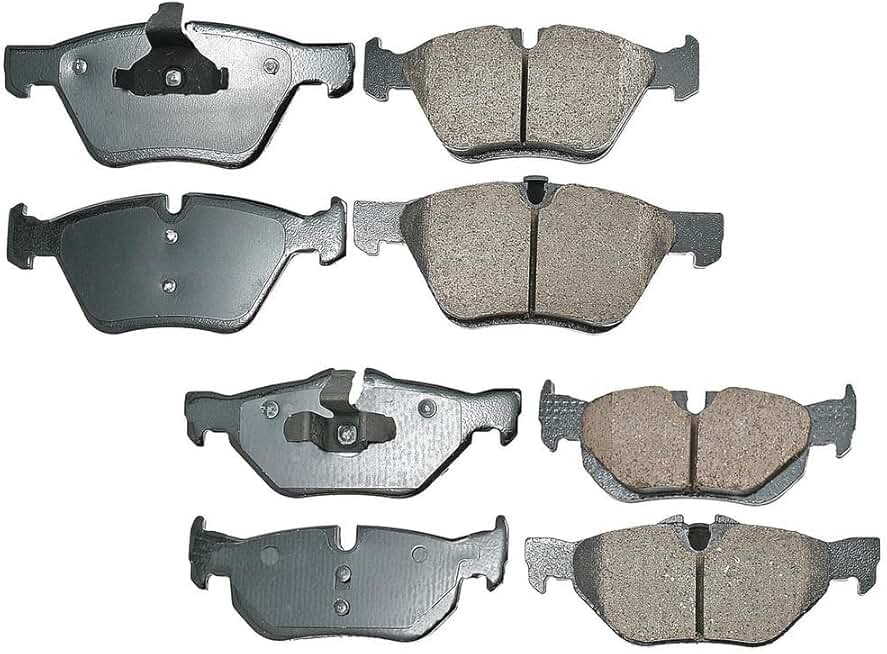 Akebono Euro Ceramic Front and Rear Brake Pad Kit for BMW E82 E88 E90 E91 E92