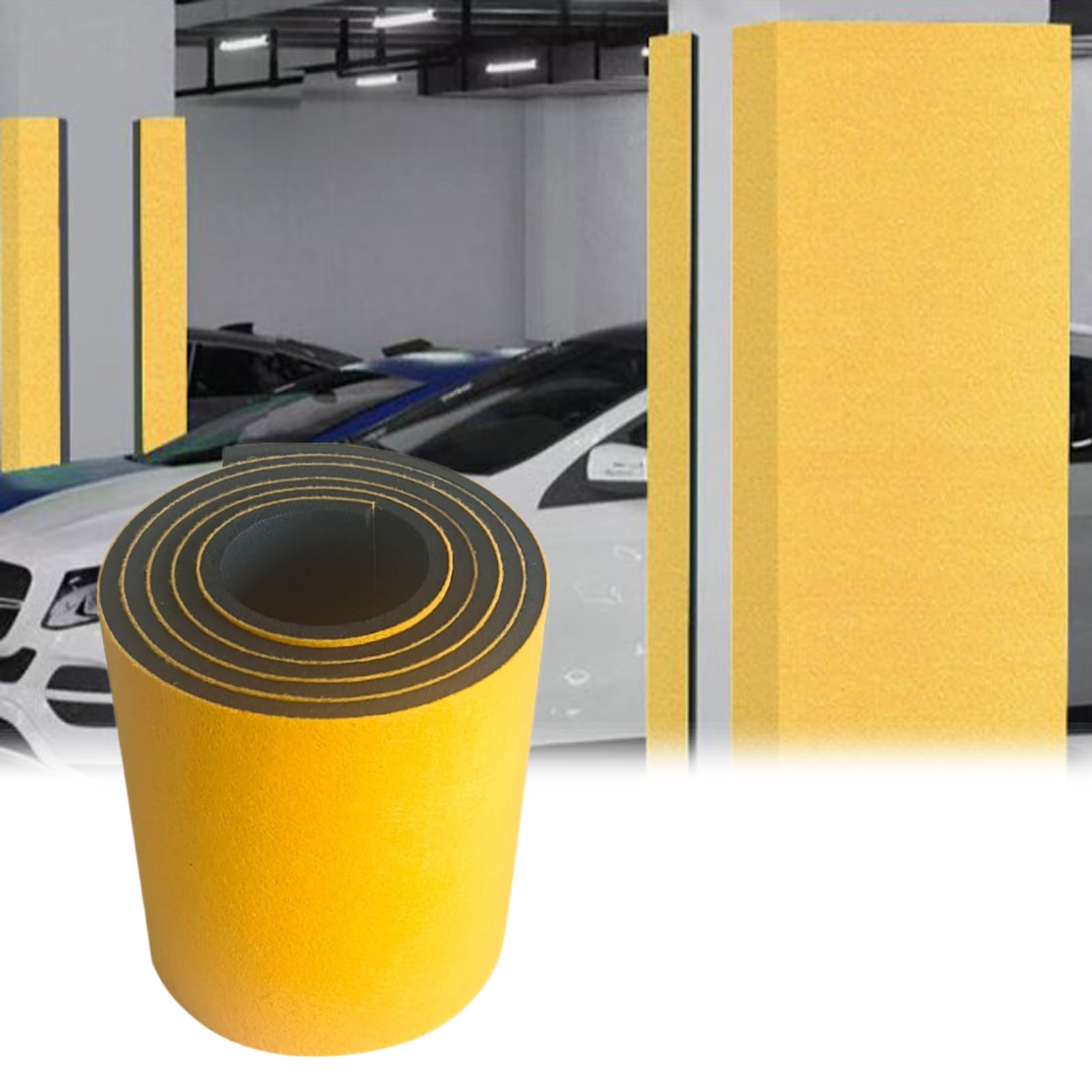 Butoir de porte en mousse souple extra-large de 30 cm de largeur avec adhésif renforcé