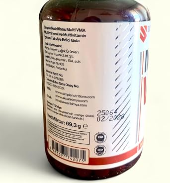 Multi VMA – Multivitamin & Multimineral Takviye | 90 Kapsül | Vitamin D3, C, B12, Çinko, Magnezyum, Ginseng, Koenzim Q10, Beta Glukan (2 paketi)