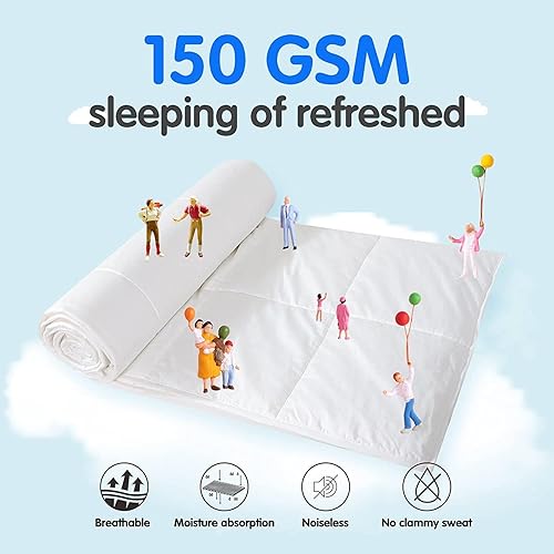 Miniatura 2 de YOUR MOON Lujoso edredón ligero de lana de verano, tamaño California King, edredón tamaño California King, relleno de lana australiana 100% natural,