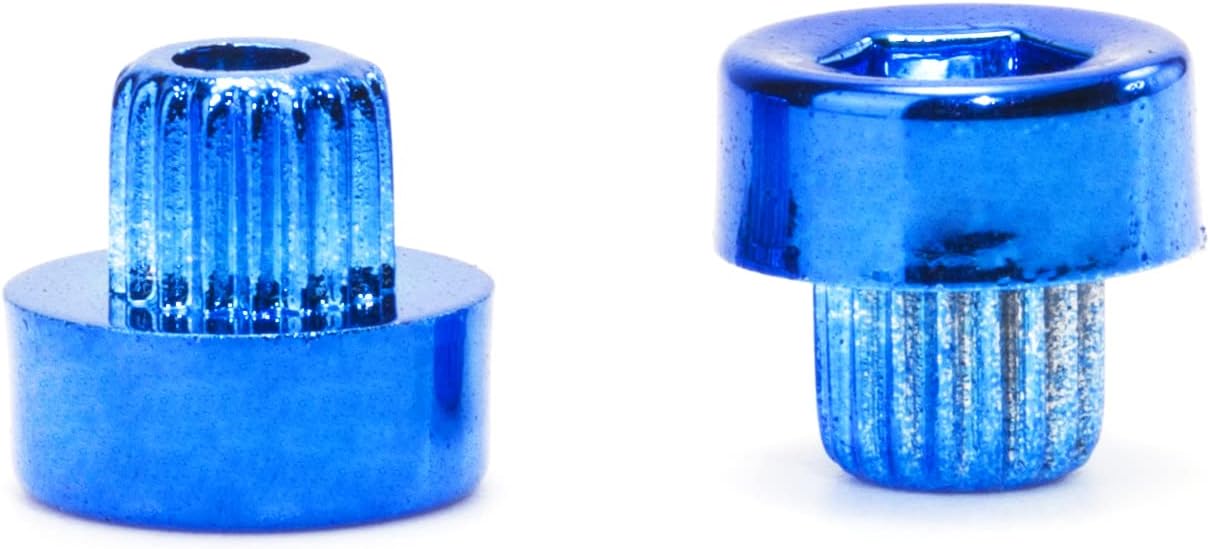 RTRHINOTUNING Wheel Rim Lip Rivets Nuts of 6.2mm/0.24in Hole Wheel Lip Bolts, Blue 50pcs