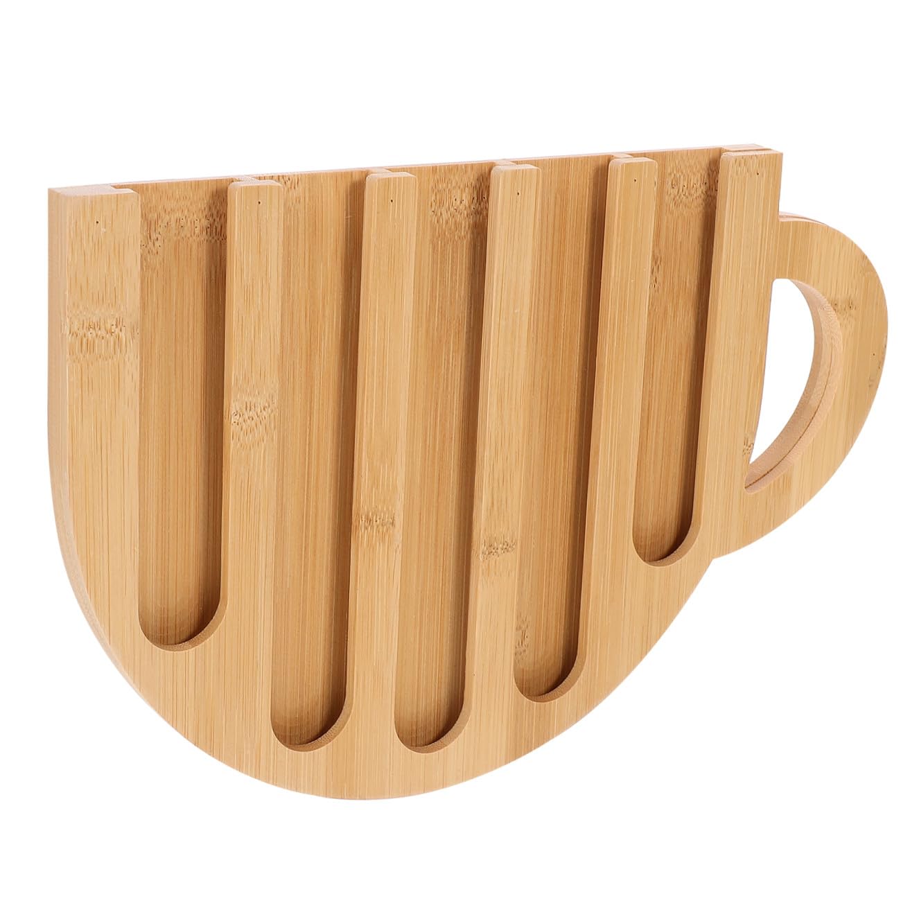 INOOMP Organizador de Cápsulas de Café de Madera Expositor Vertical para 50 Cápsulas Soporte Compacto para Oficina y Hogar Estante Reutilizable y Antioxidante