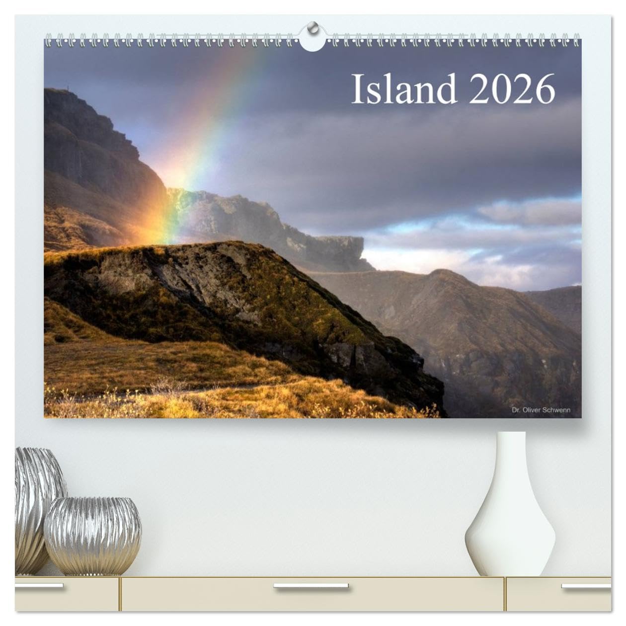 Island 2026 (hochwertiger Premium Wandkalender 2026 DIN A2 quer), Kunstdruck in Hochglanz: Island - Polarlichter, Gletscher und Vulkane (CALVENDO Orte)