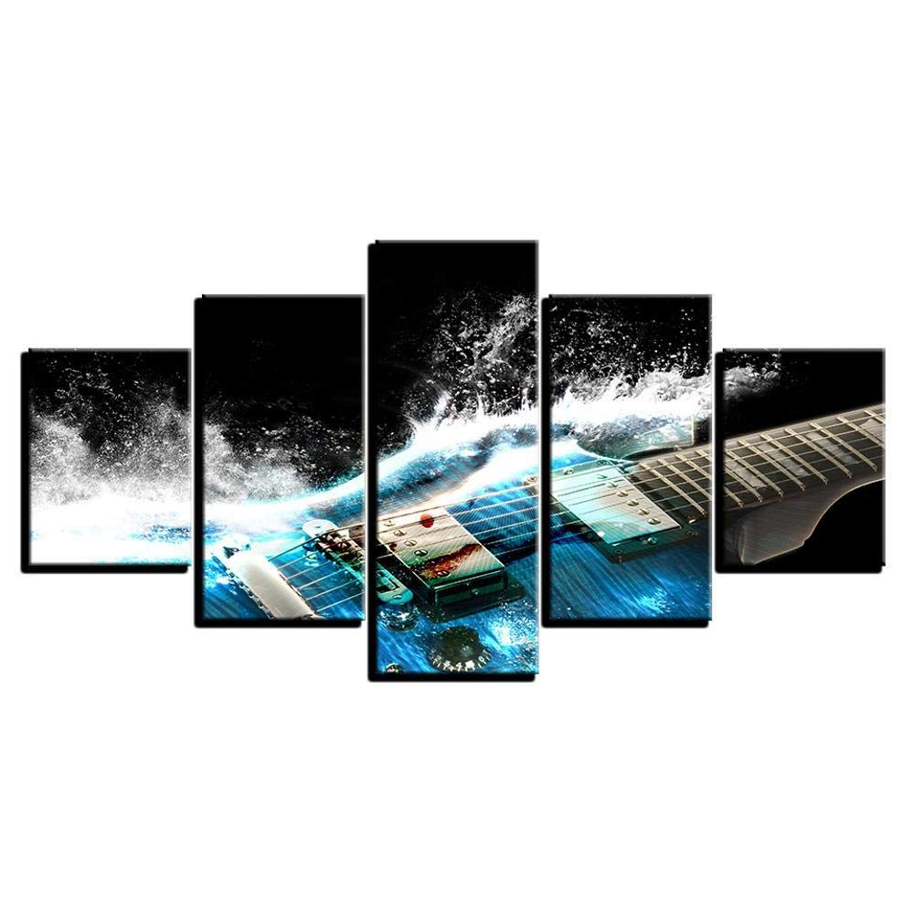 Art Mural Instrument Guitare pour Habiller un Mur de Salon Moderne