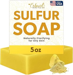 Erbaid Barra de jabón de azufre - Gel de baño...