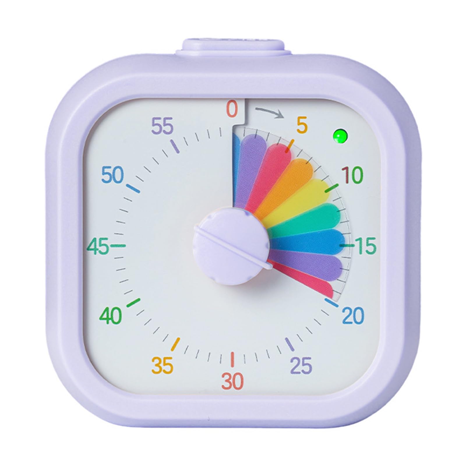 60 Minutes Visual Timer Visualization Discipline Countdown Timer Square Kitchen Cooking Kids Children Reminder Homework Clock for Student