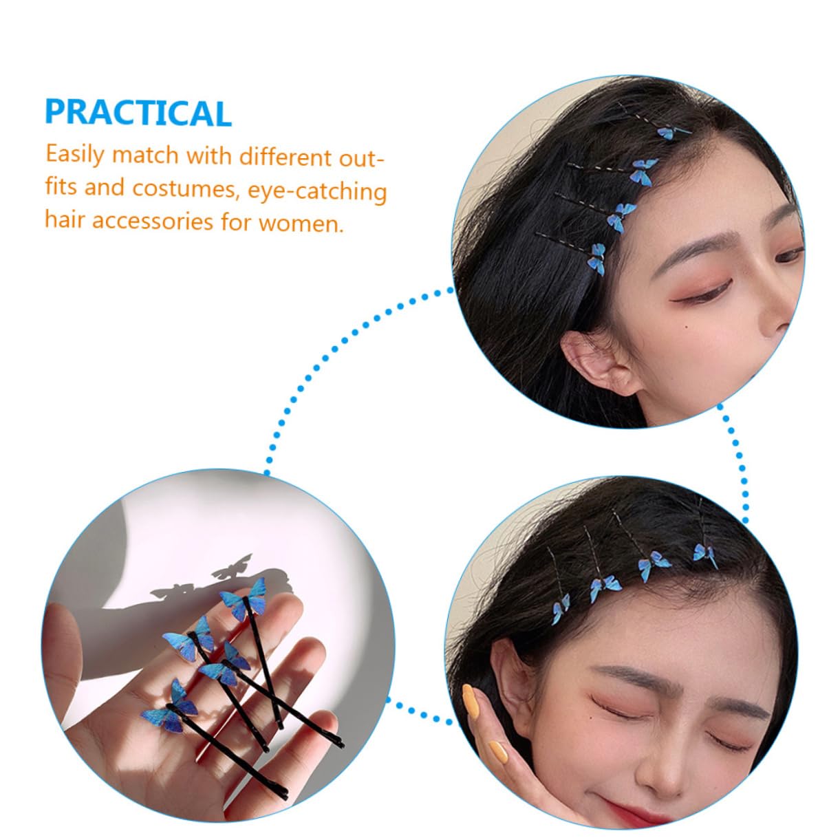 Housoutil Juego De 5 Para El Pelo Con Diseño De Joyería Para El Pelo Horquillas De Novia Accesorios Para El Pelo De Boda 8 Unidades X 5