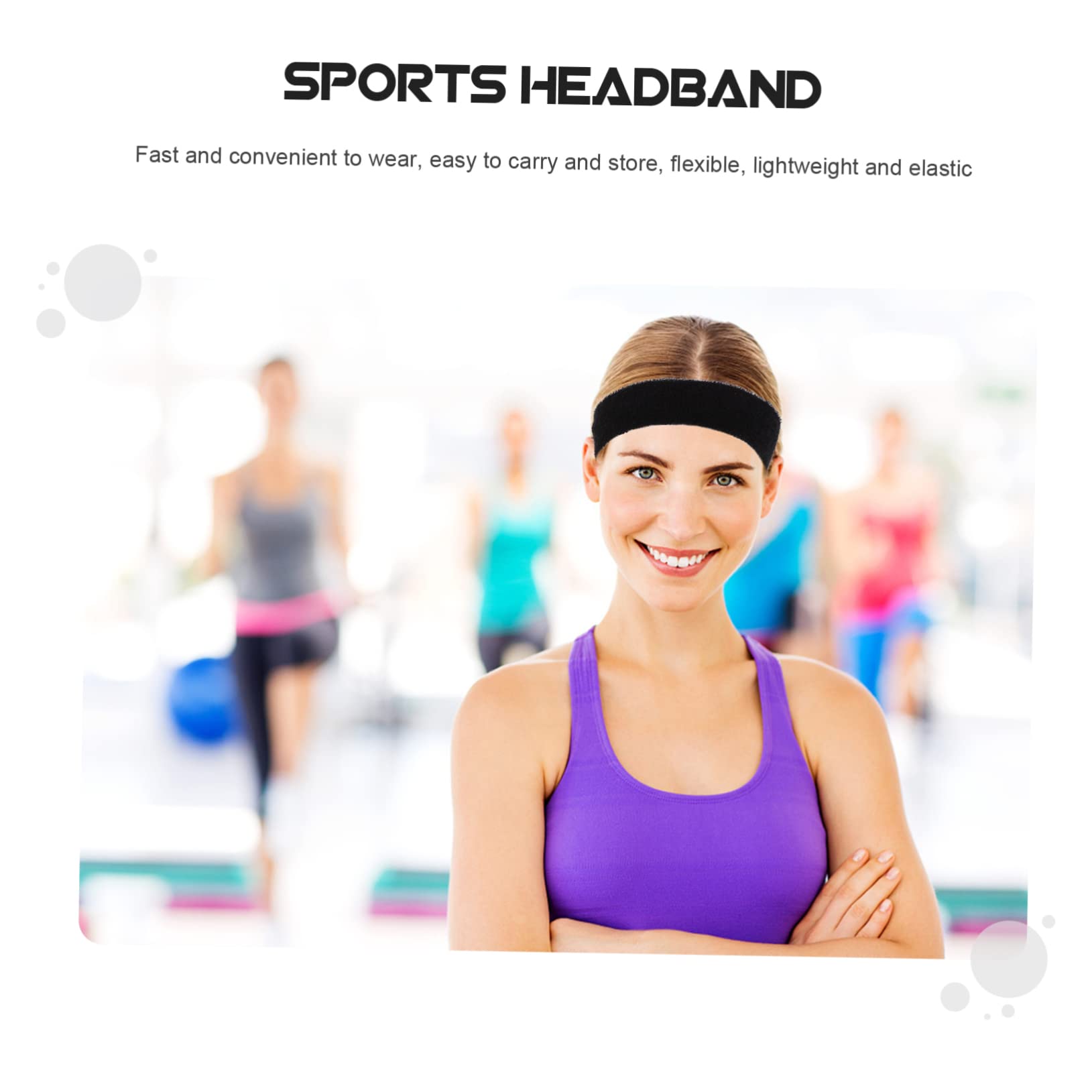 INOOMP 25 Pezzi Fascia Sportiva Sciarpe Donna Turbanti Per Le Donne Fasce Atletiche Ciclismo Fasce Di Allenamento Fasce Yoga Portatili Fascia Per La Testa Fasce Per Allenamento Yoga