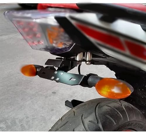 Miniatura 5 de Protector de licencia Soporte de placa de matrícula para Yamaha XJ6/Diversion/F XJ6N XJ6F XJ6S FZ6R 2009 2010 2011 2012 2013-2017 motocicleta Tail