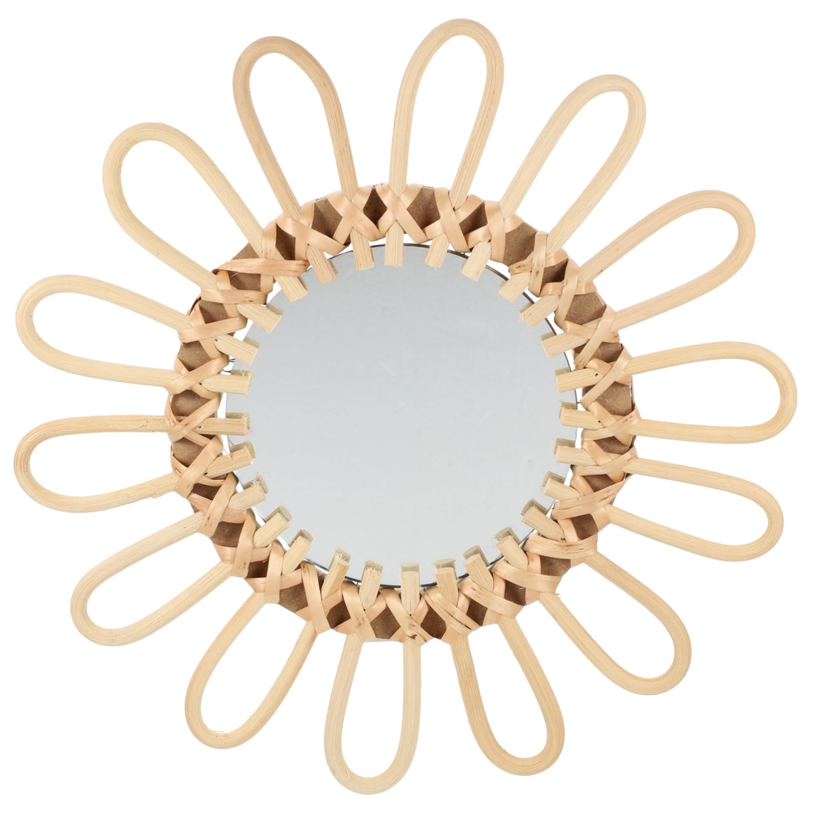 LIFKOME Specchio da Parete Decorativo Intrecciato Stile Nordico