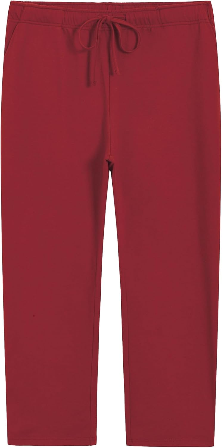 Weintee Women's Plus Size Petite Cotton Pants with Pockets