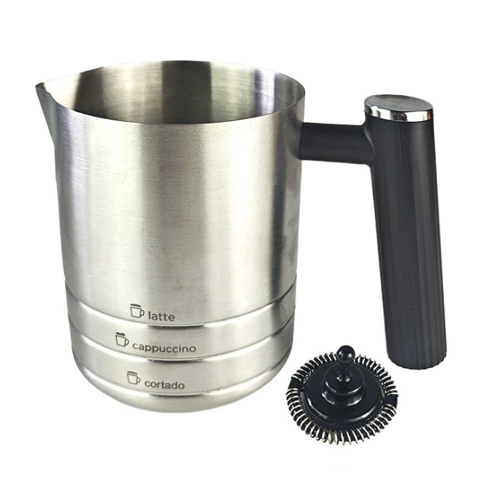 Cafetera ES601/ES655/ES701 Catible Luxe Cafe - Taza de espuma de leche para capno y latte - Espumador de leche premium para barista Quali Beves