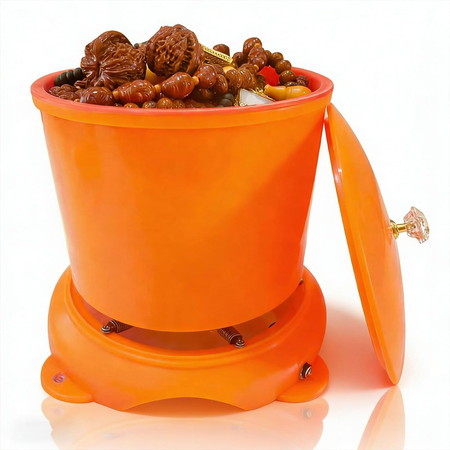 Gobelet vibrant électrique 18 cm avec vitesse réglable pour abrasifs de polissage
