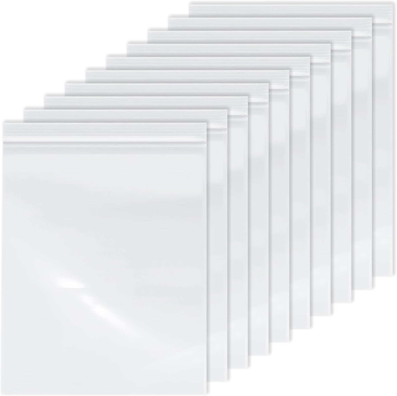 10-Pack Heavy Duty Oven Rack Cleaning Bags,19.7 * 27.5 inch，No Scrub Reusable Leak-Proof Soaking Bags for Grill Grates，Universal Fit for Oven Racks, Griddles and Smoker Grates