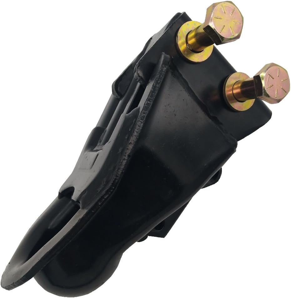 NBJINGYI 2-5/16" Adjustable Channel Mount Trailer Coupler, 14,000 lbs Gross Weight Capacity, Heavy Duty Cast Steel Wedge-Latch Coupler with Mounting Hardware, Black Powder Coat