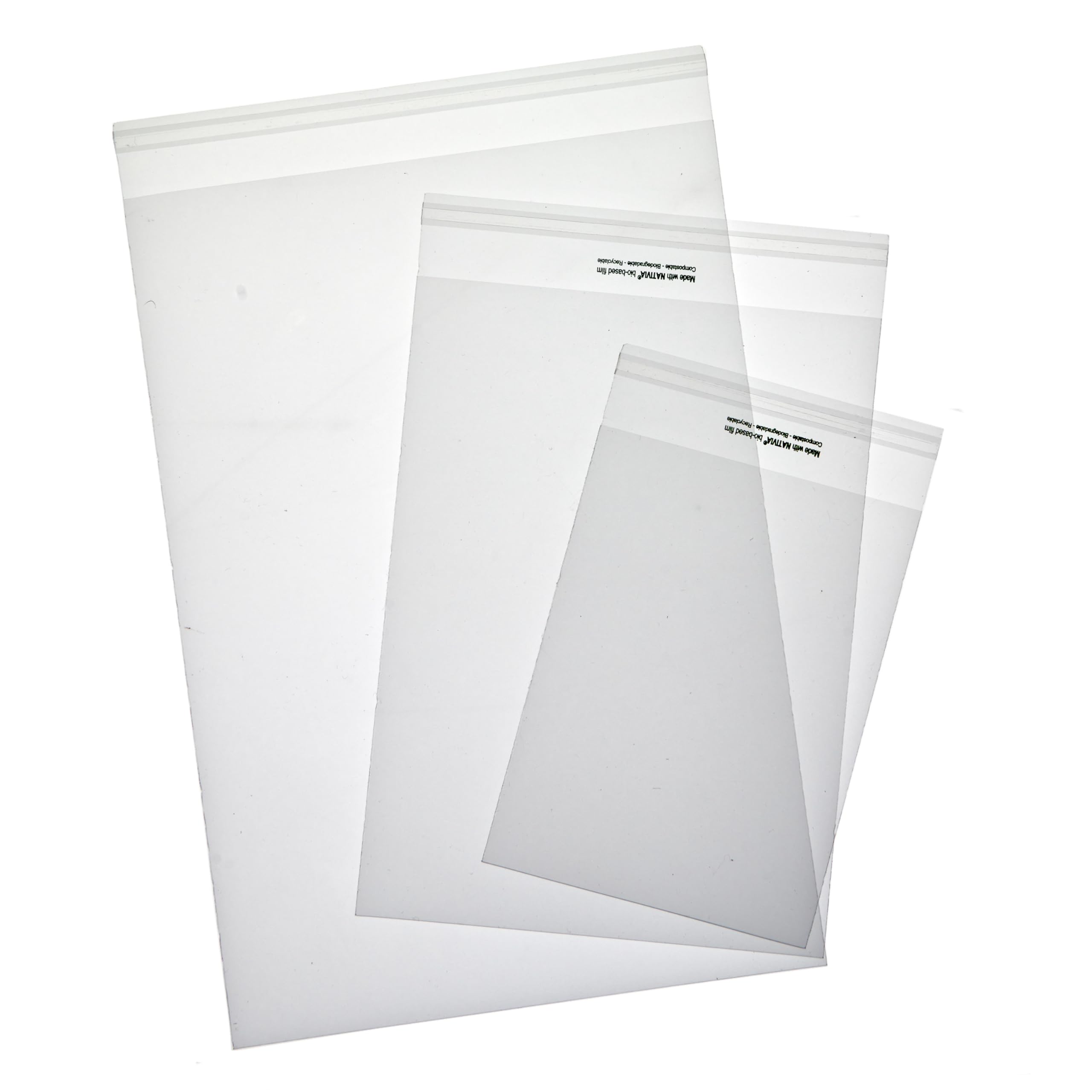 PPO Compostable Cello Bags - Clear Greeting Card Display Biodegradable Cellophane Wrap Envelopes (100, C4 – 215 x 305mm (8.5″ x 12))