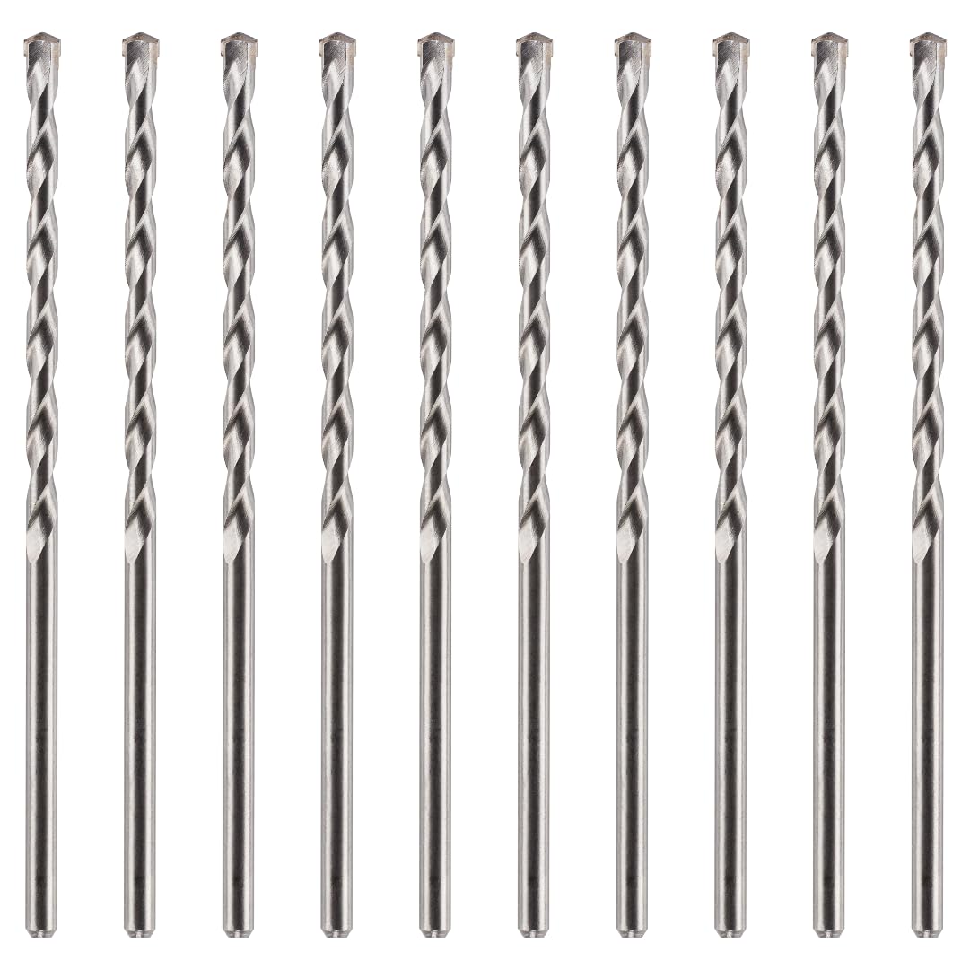 Rennie Tool - 10pcs 10mm x 200mm Long TCT Masonry Drill Bit Set