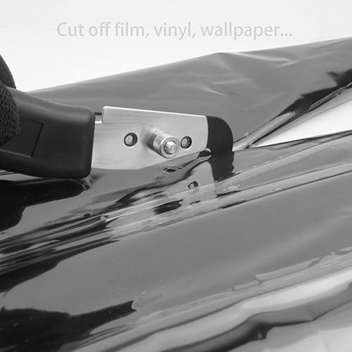 Miniatura 6 de ECOMorning - Cuchillo de vinilo para cortar papel con hoja oculta de acero inoxidable, cuchillo de utilidad de seguridad para tintado y papel de
