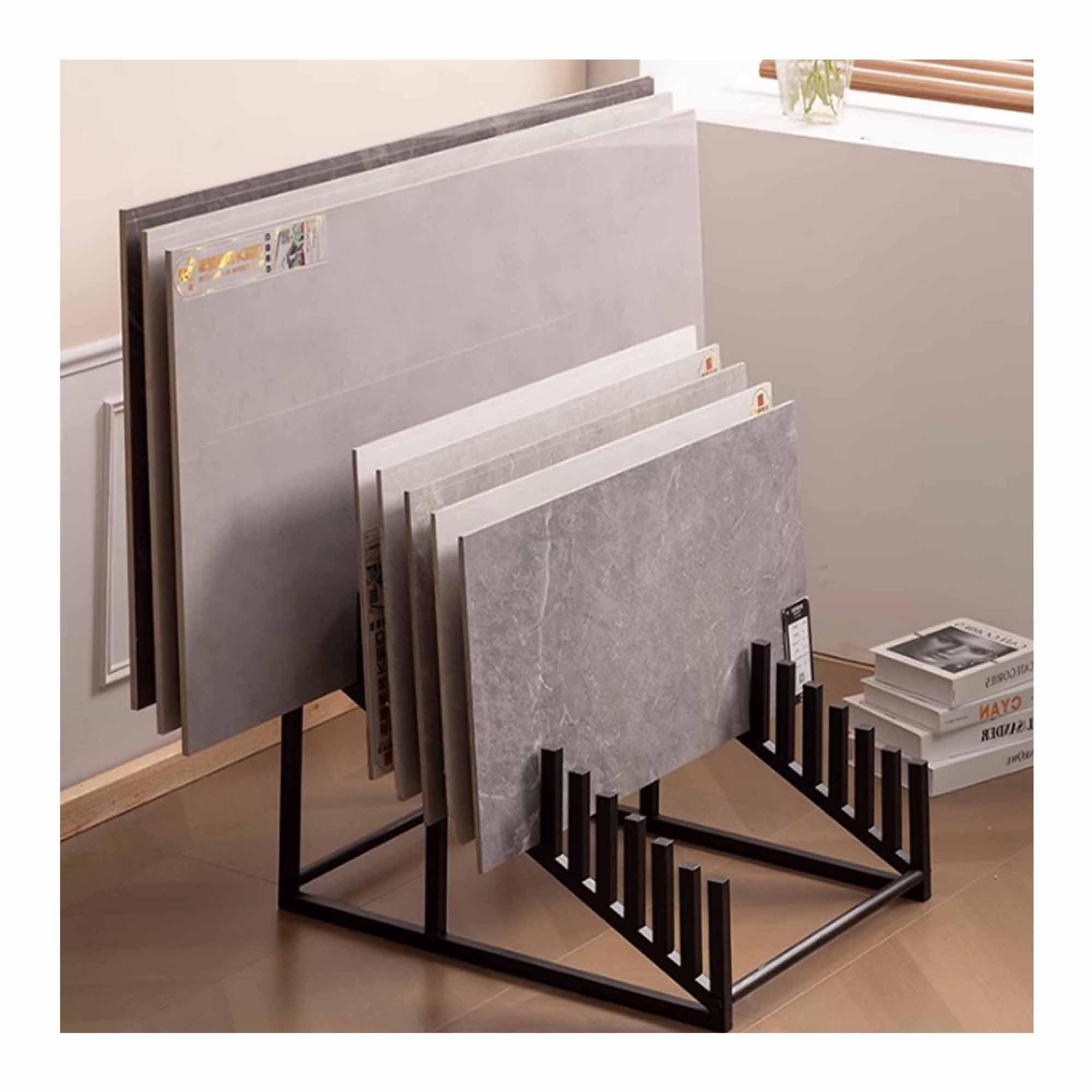 Support de présentation pour salle d'exposition de carrelage et salons de design