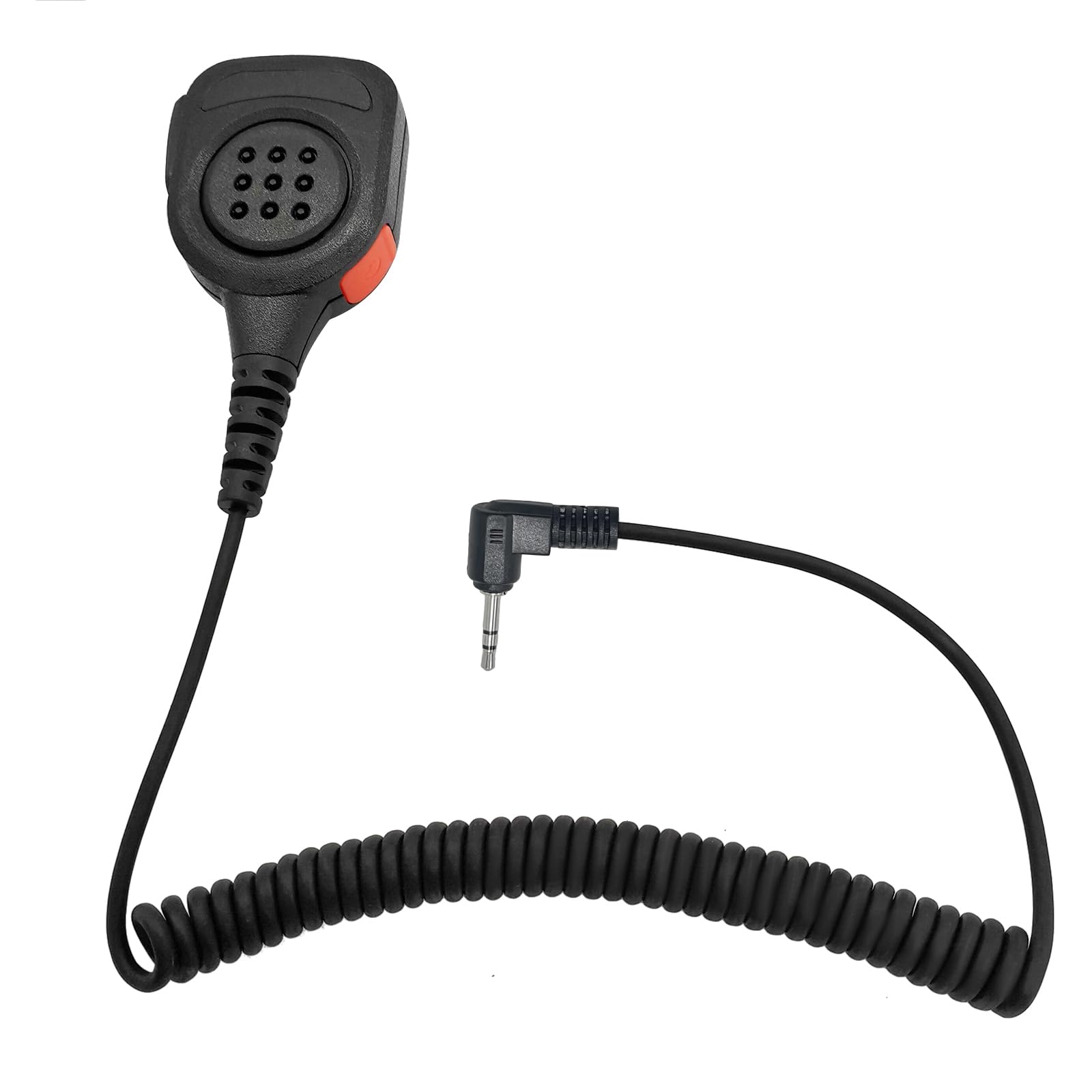 Photo 1 of HELETUL IP65 Waterproof Two Way Radio Mic 1Pin 2.5mm Shoulder Mic PTT Lapel Microphone for Motorola Talkabout Walkie Talkie T200 T402 T600 T800 T5000 T6500 T92 H2O MH230R MR350R MT350R MS350R (Black)