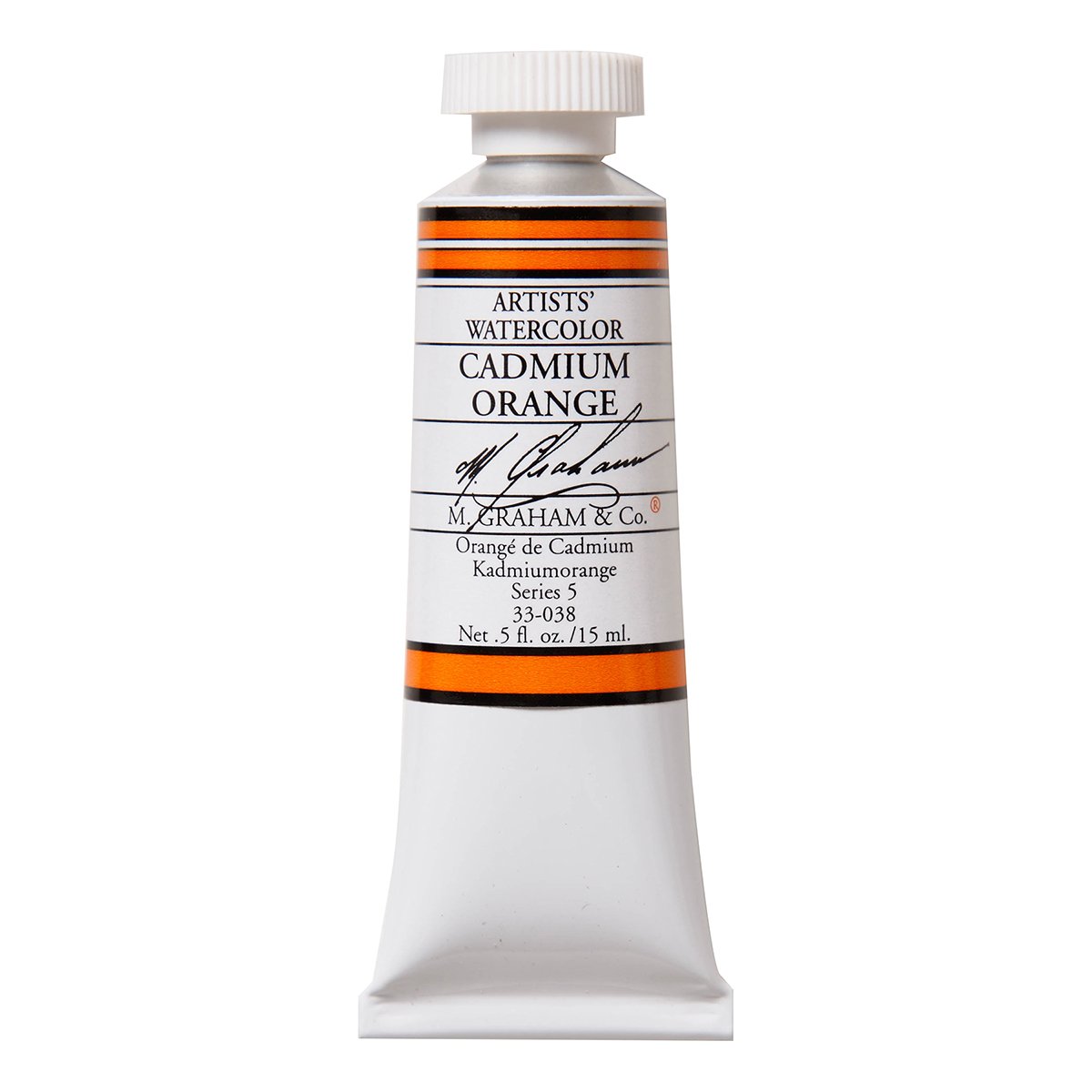 M. Graham 30ml Tube Watercolour Paint, Cadmium Orange
