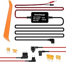 Dash Cam Hardwire Kit,[Upgraded Version] USB C Hardwire Kit for Dash Camera with 12V-24V to 5V Power Supply,Fuse Tap,Blade Fuses & Pry Tool,Protecting Car Dash Cam Front and Rear