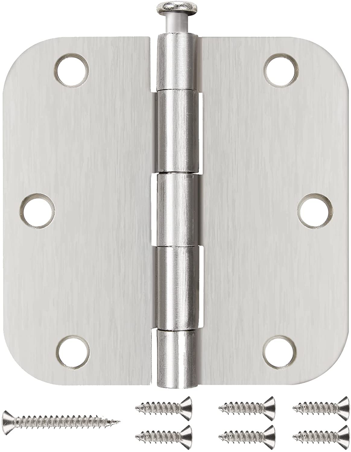 Rounded 24 Pack Black Door Hinges 3.5 Inch 5/8" Radius Ball Bearing — Amazon image 19