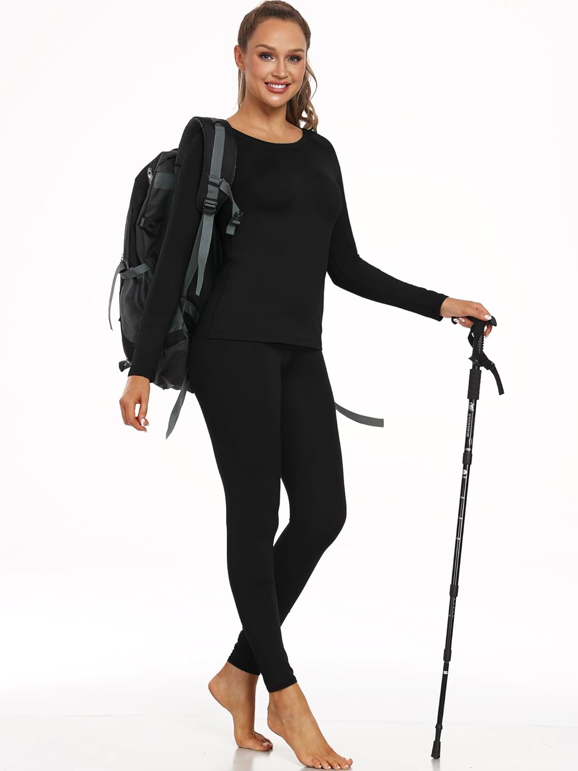 CADMUS Thermal Shirts for Women Long Sleeve Fleece Tops Running Workout Cold Weather Gear - Image 6