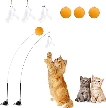 Amazon 猫おもちゃ10セット 猫じゃらし ねこ おもちゃ じゃれ猫 釣竿 羽根ぶらぶら ボール 交換用釣り糸2本 吸盤2個 ボール3個 運動不足ストレス解消 猫のおもちゃ ペット用品 ねこ用品 Nn Oranie 猫じゃらし 羽のおもちゃ 通販