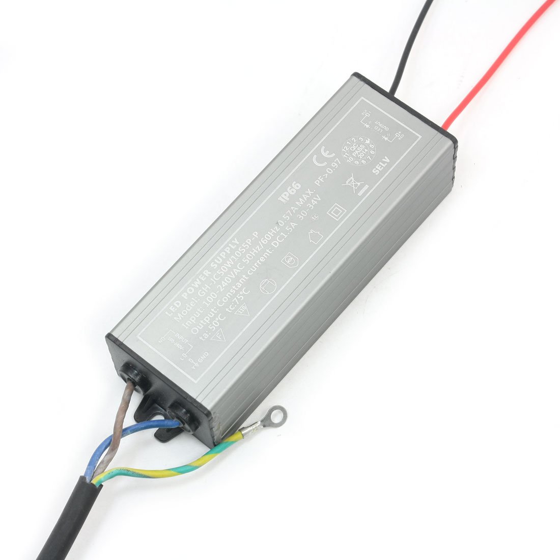 IP66 50W Transformateur d'alimentation du Pilote de lumière LED AC 100-240V