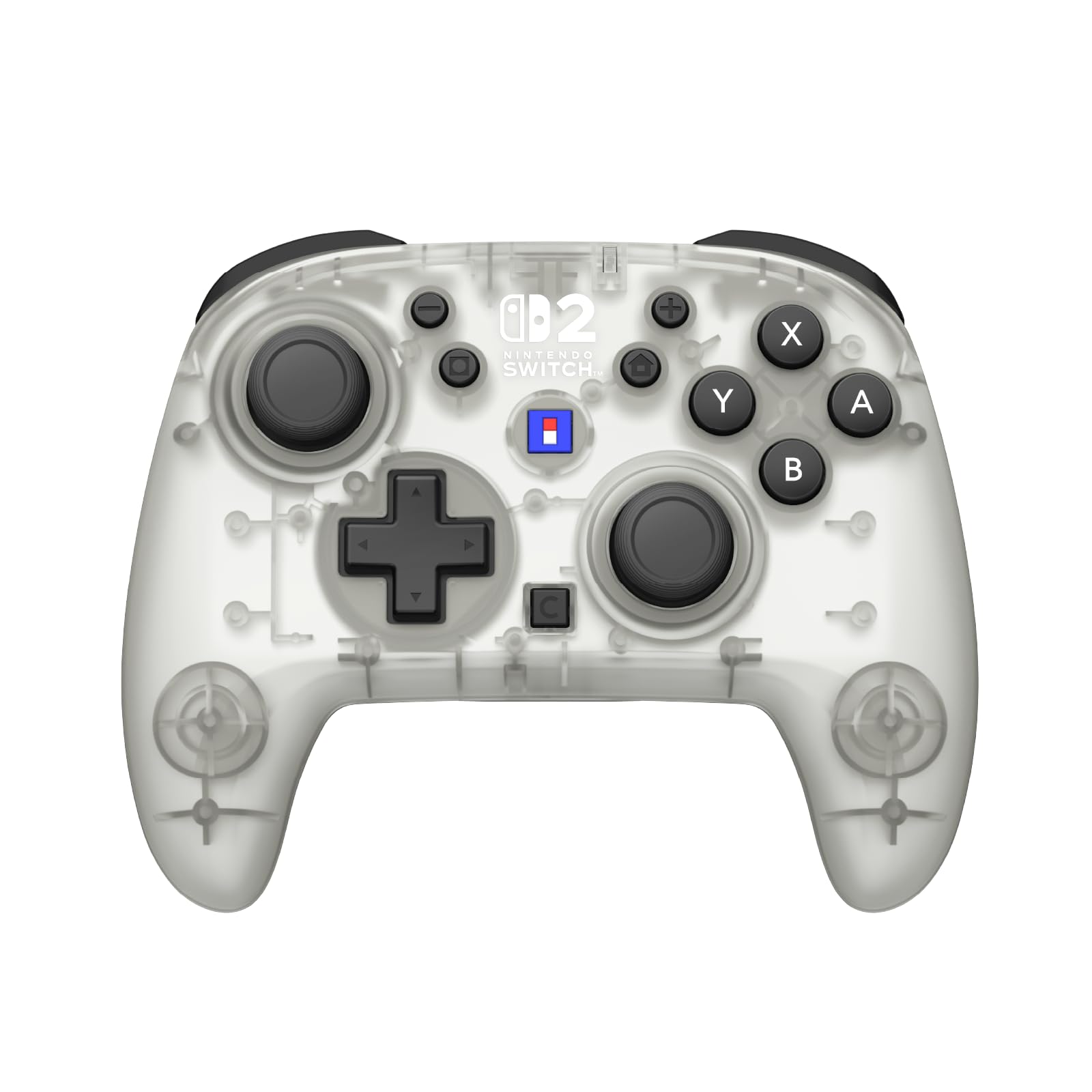 HORI Manette HORIPAD Turbo sans fil pour Nintendo Switch 2 (Blanc glacé) – Sous licences officielles Nintendo