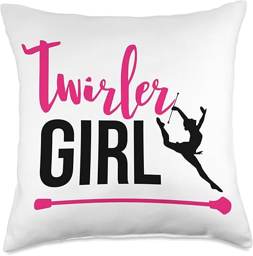 Miniatura 4 de Baton Twirling Twirler Majorettes Clothing Girl Baton Twirling Twirler Majorettes Throw Pillow, 16x16, Multicolor
