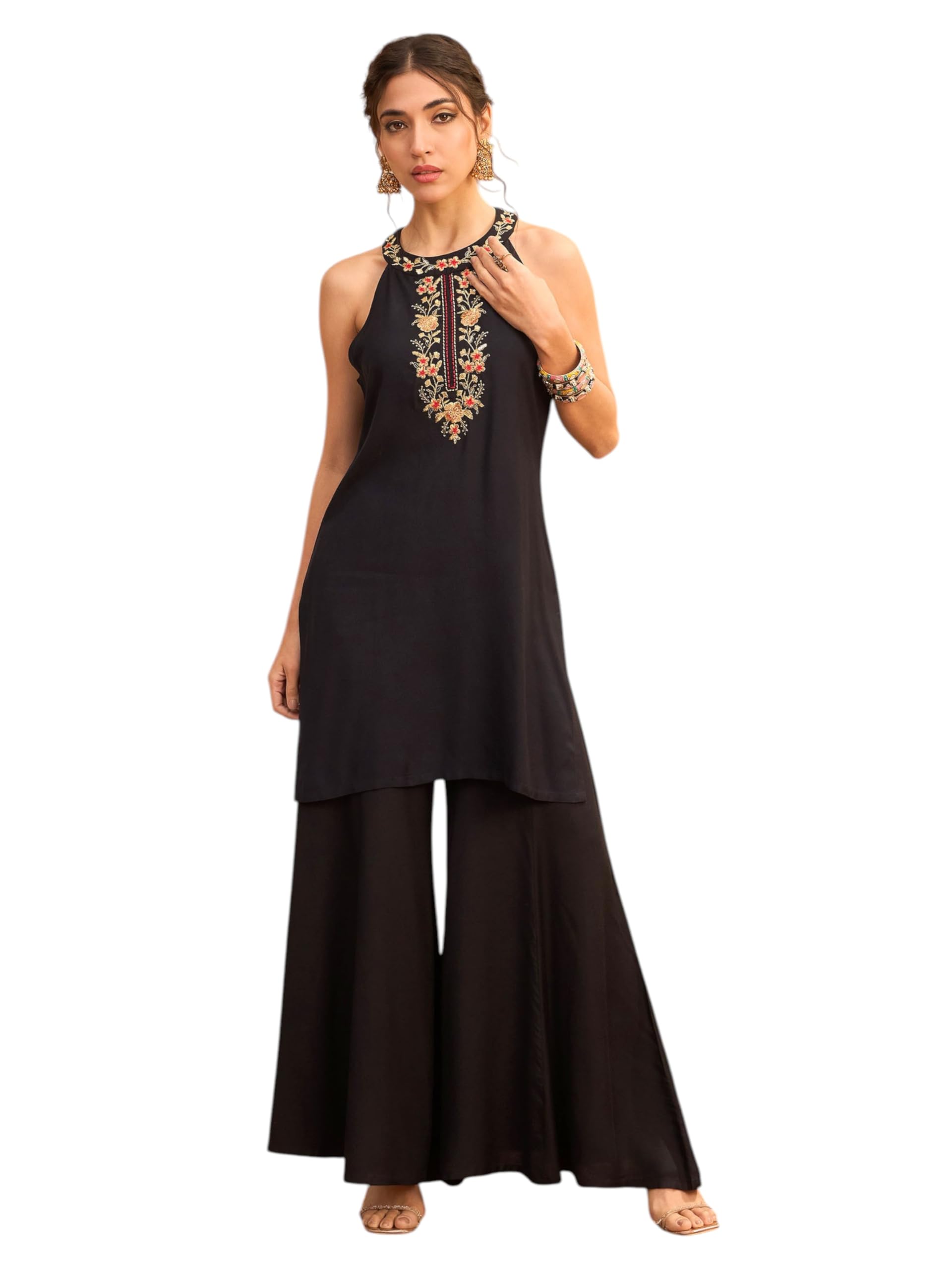 shae by sassafras Women's Rayon Solid Kurta Set-picture-32