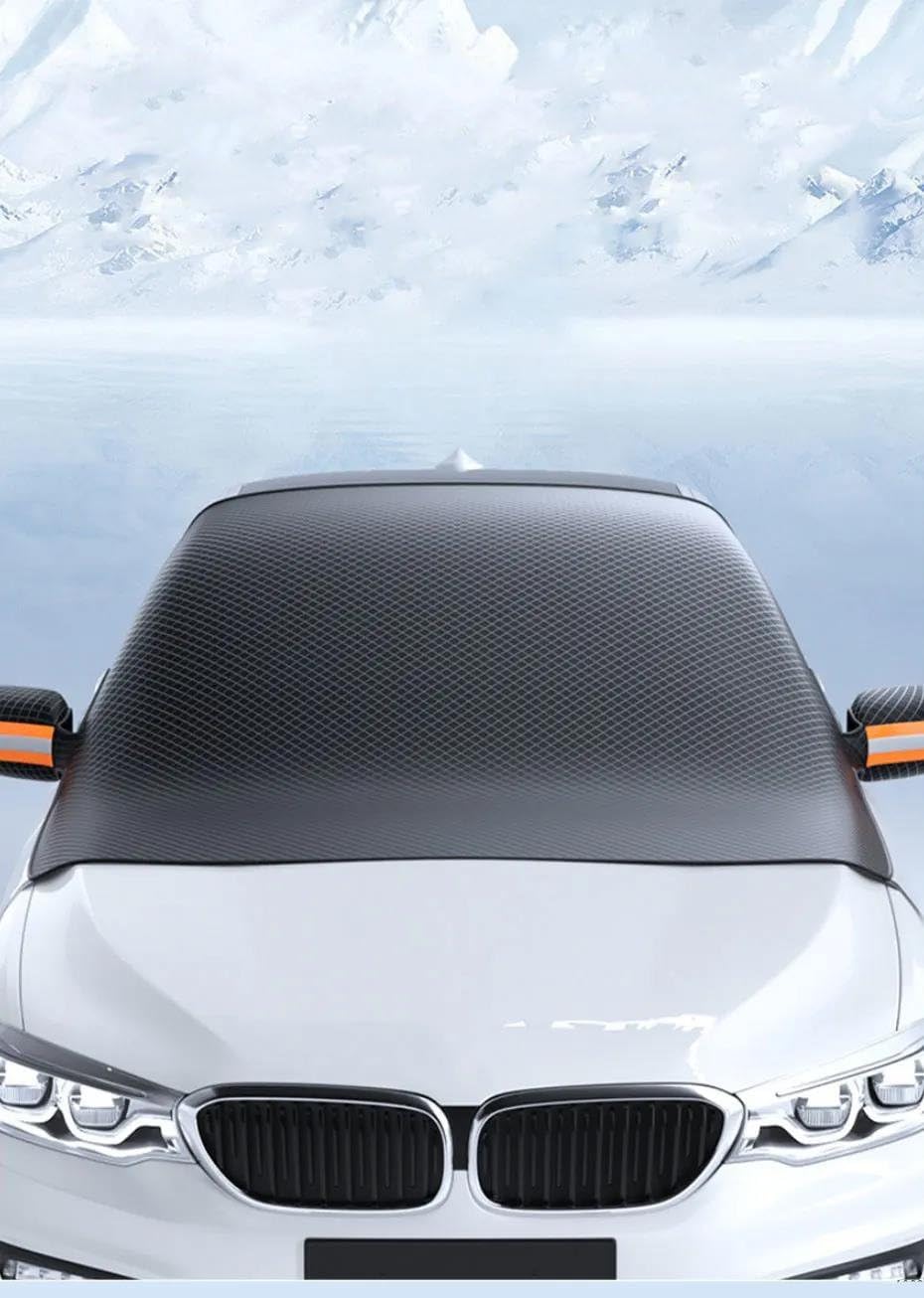 Copri Vetro Auto Ghiaccio Copertura Magnetica Parabrezza Auto Addensare Parabrezza Auto Oxford Copri Parasole Copertura Auto Impermeabile Con Nastro Riflettente Telo Macchina Antigelo