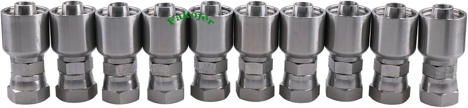 10PCS Hydraulic Hose Fitting With 3/4" Female JIC 10643-12-12 106431212