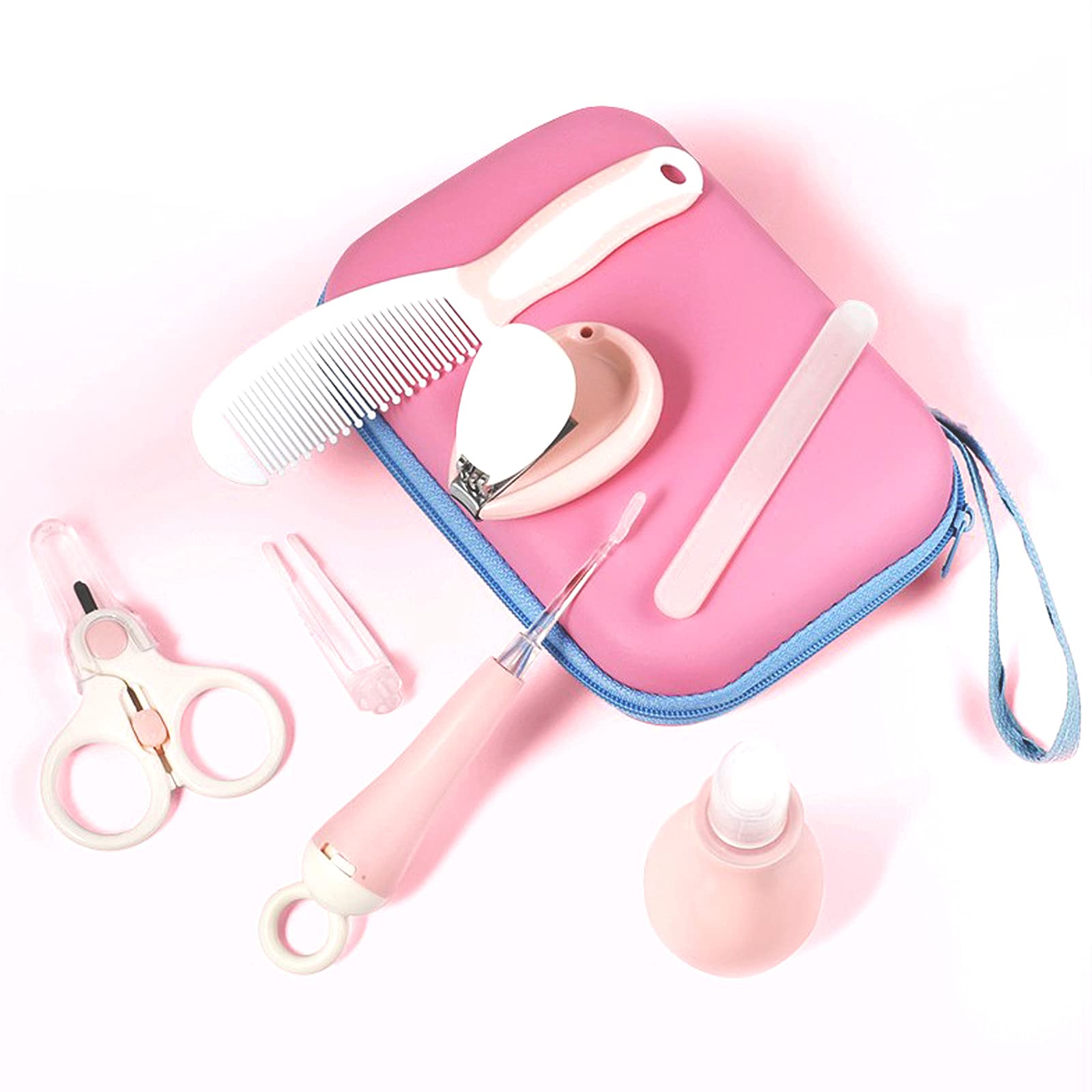 Trousse De Soins Bébé 12 Pièces RoseFlower – Kit Complet Puériculture Pour Nouveau-né & Nourrisson