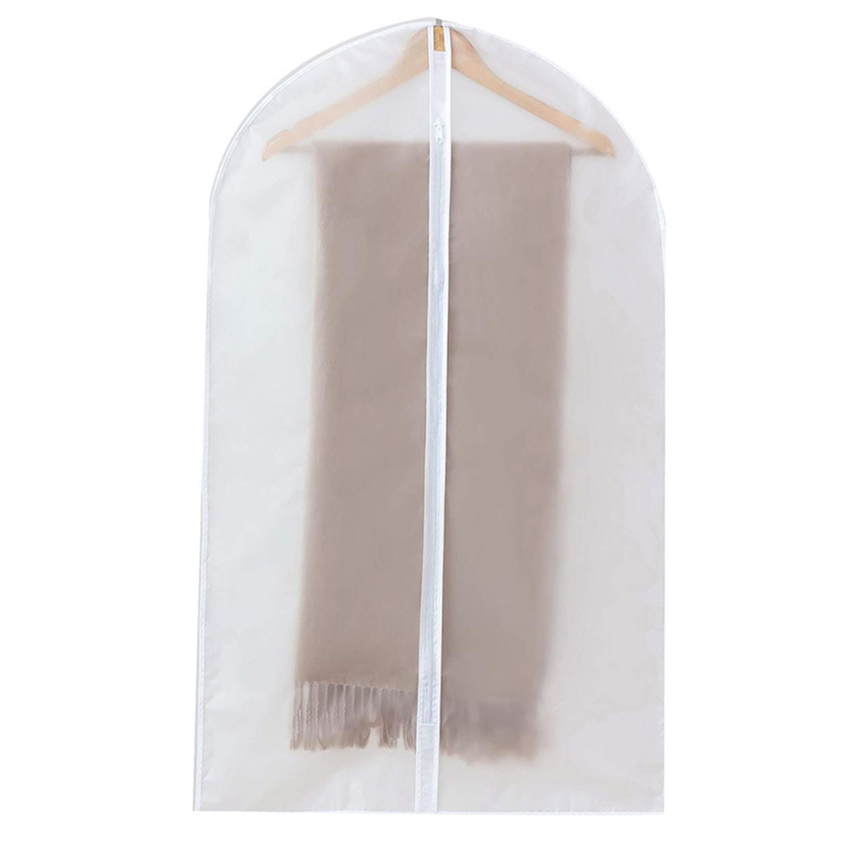 Fundas Protectoras Para Ropa Bolsas 12 Piezas,Fundas Para Ropa Colgantes Funda Pte Al Desgaste Y Lavable A Prueba De Polvo,Fundas Protectoras Para Ropa Translúcidas Con Cremallera,A-60x100cm