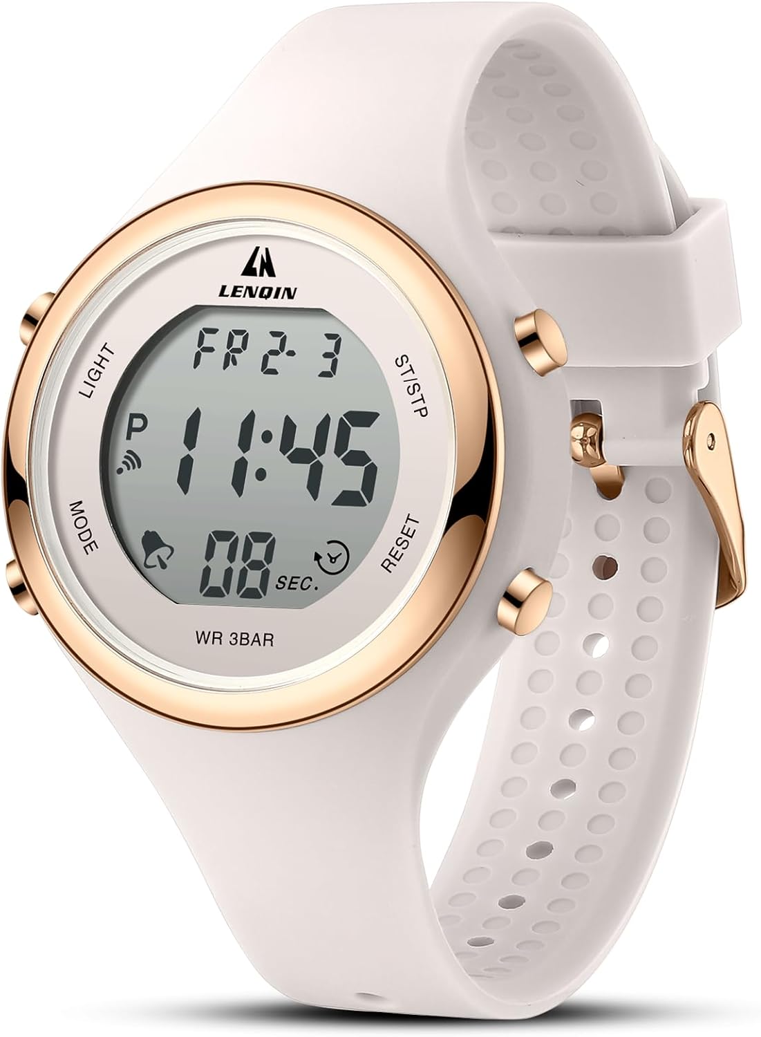 LN LENQIN Montre Femme Montre Le chronomètre pour Femmes 30m Montres de Poignet Militaire imperméables avec rétroéclairage/Alarme/minuterie/Date