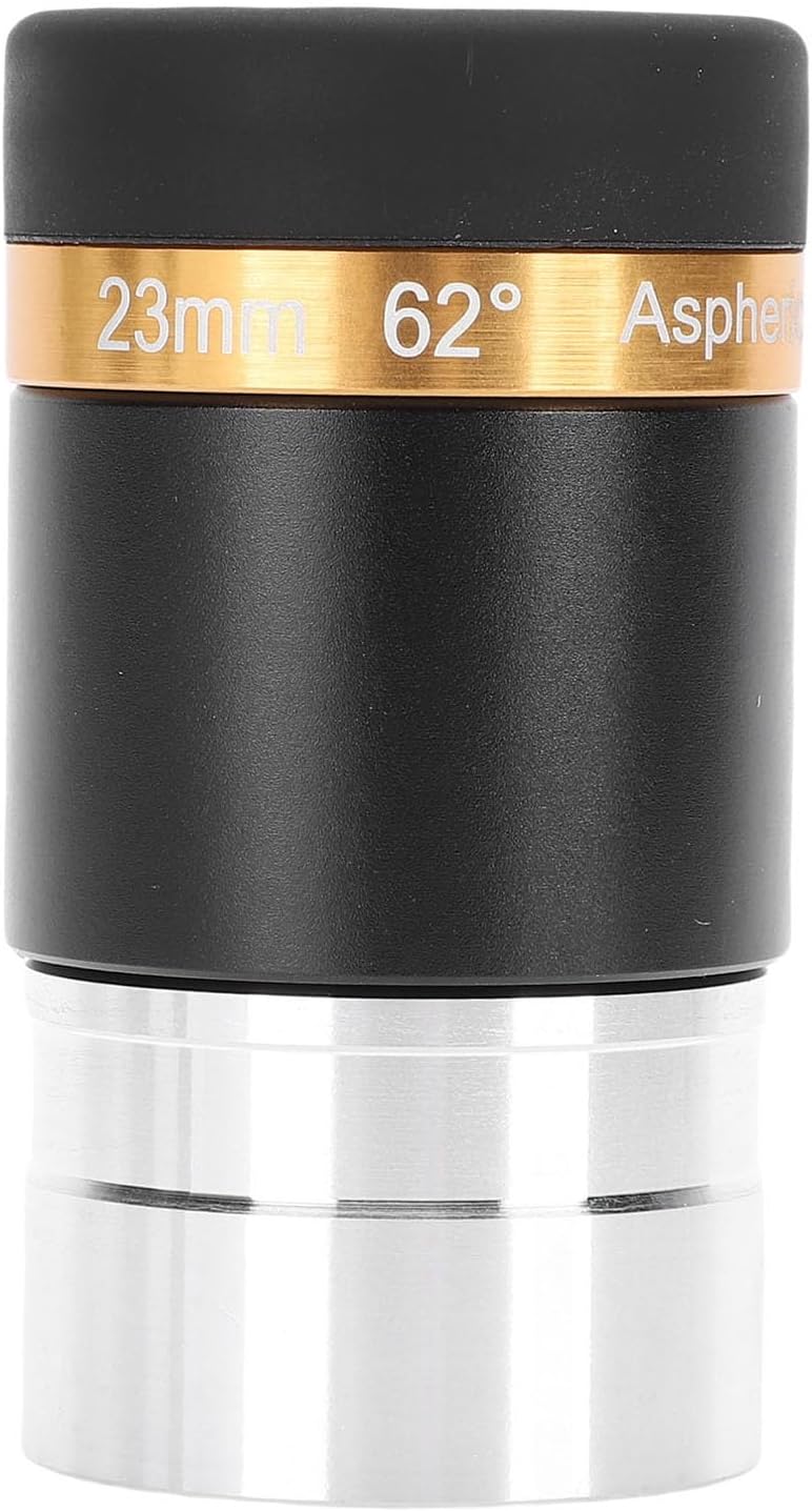 – Telescope Eyepiece, 1.25 Inch 23mm 62 Degree Wide Angle, Aspheric Fully Coated Universal for SKY WATCHER for Astronomical Telescopes Observing Skies Nebulae