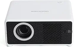 GOODEE Mini projetor inteligente com WiFi e Bluetooth – Netflix/YouTube/PrimeVideo integrado, foco elétrico e pedra fundamental, projetor de vídeo portátil de alcance curto Full HD 1080p compatível