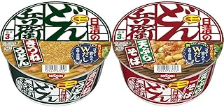 どん兵衛 きつねうどんミニ (東) 日清食品 カップ麺 42g×12個+どん兵衛 天ぷらそばミニ (東) 日清食品 カップ麺 46g×12個