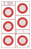 National Target IBS Official Target 100 Yard HR Hunter Rifle 12''x19'' Heavy Paper Red, 100 Pack