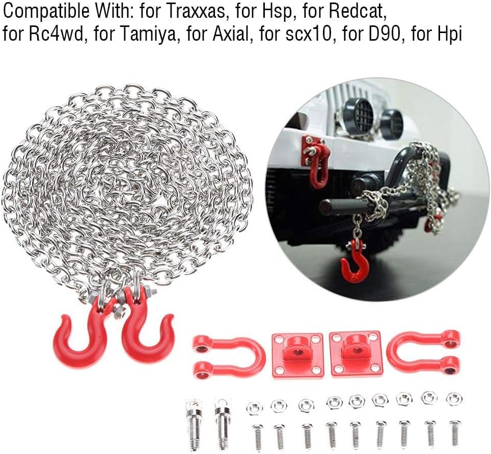 1/10 RC Car Tow Hook Trailer Chain Set, U Shaped R... – Grandado