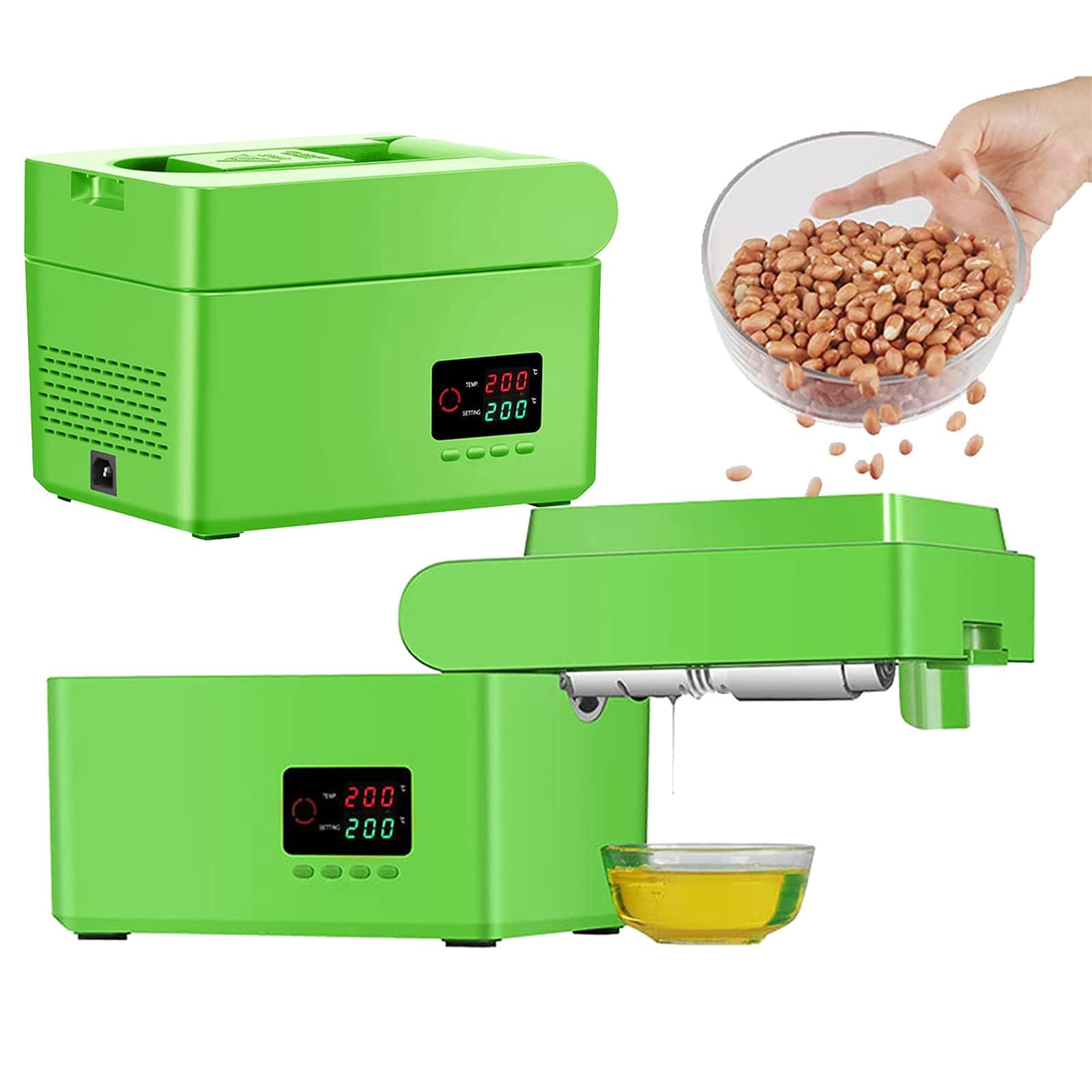 Presse à huile domestique verte pour créer vos huiles fraîches en cuisine
